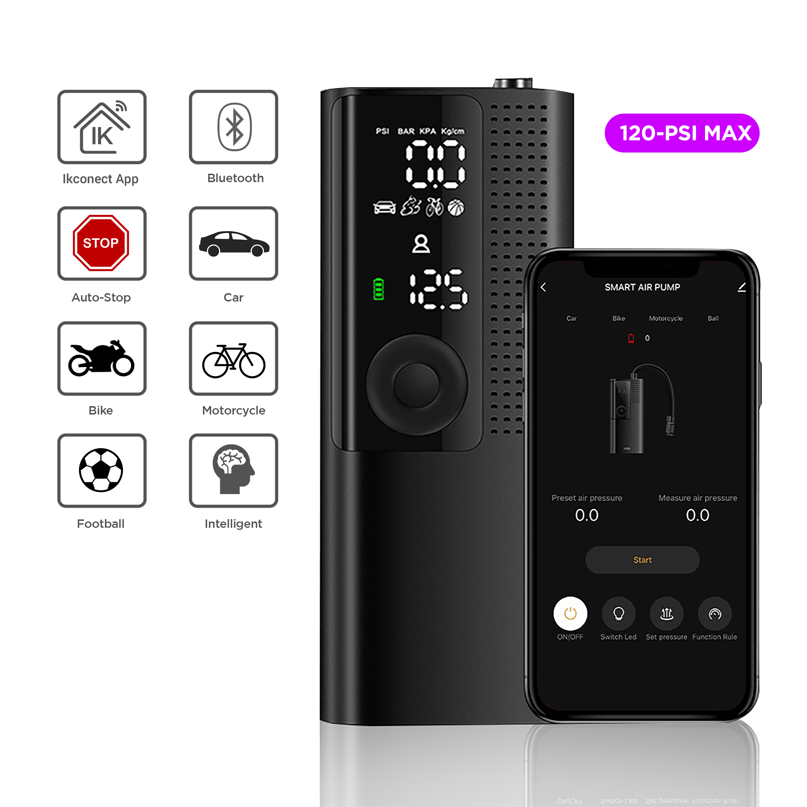 smart air pump for bike